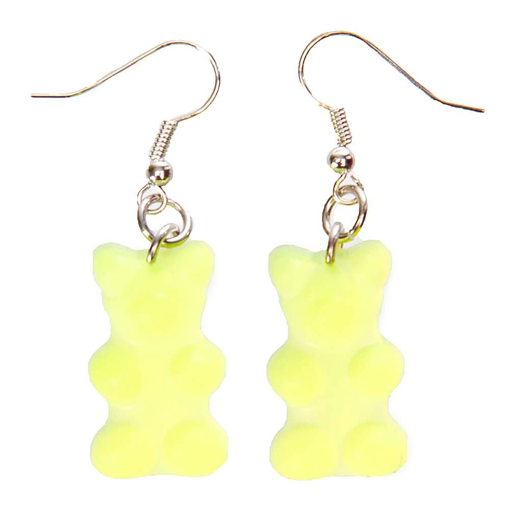 Gummy Bear Earrings - Yellow - Candy Warehouse