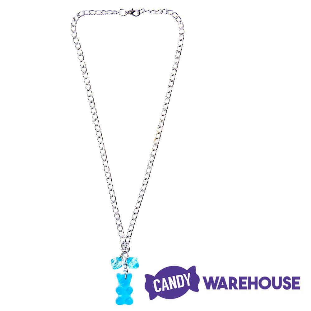 Gummy Bear Necklace - Blue - Candy Warehouse