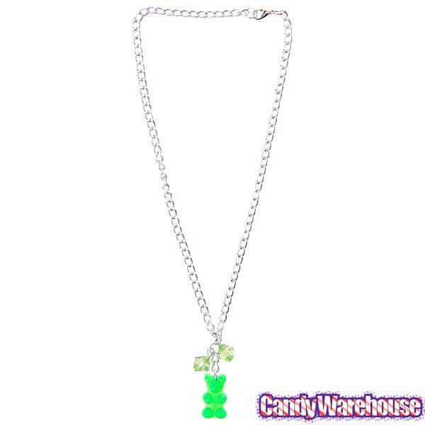 Gummy Bear Necklace - Green - Candy Warehouse