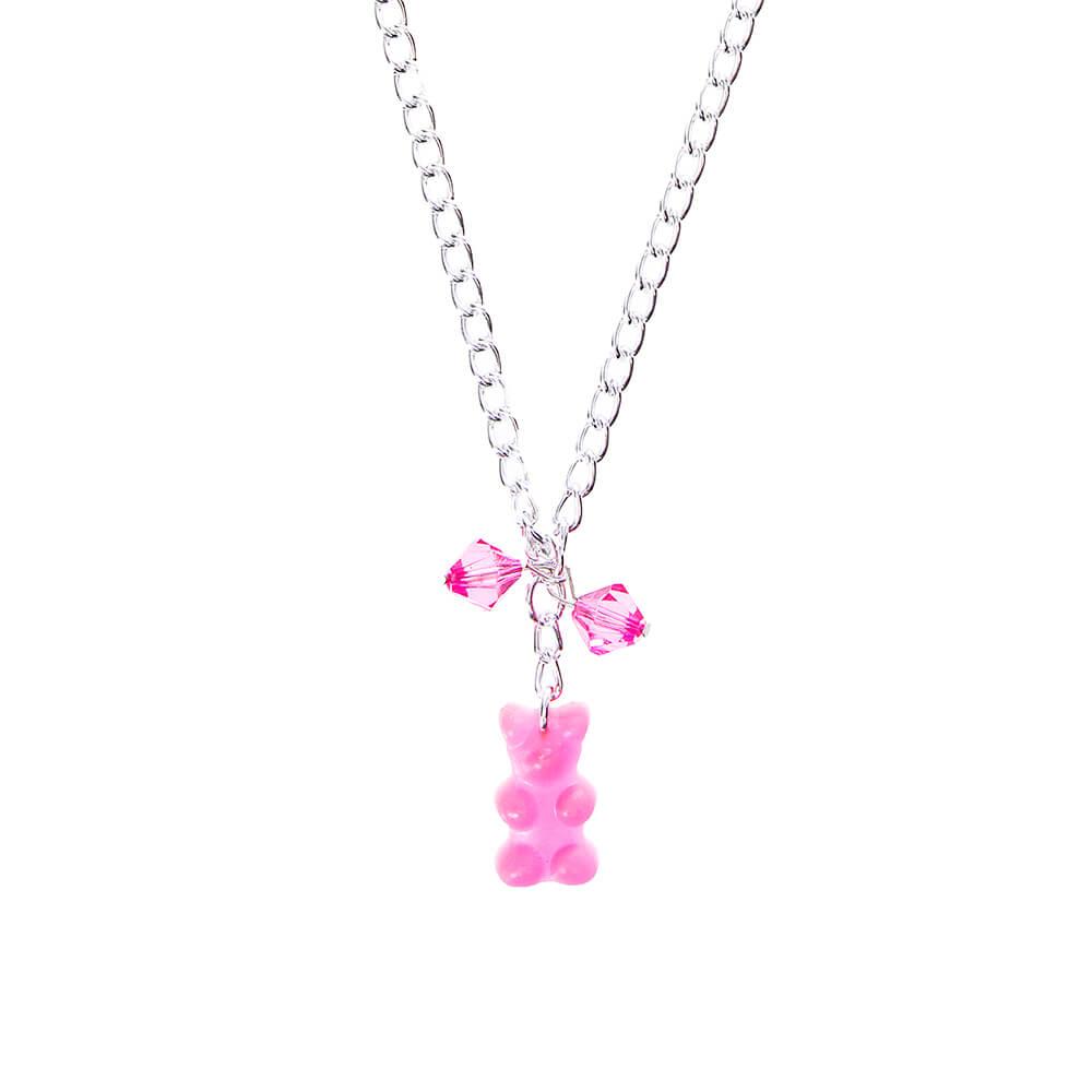 Gummy Bear Necklace - Pink - Candy Warehouse