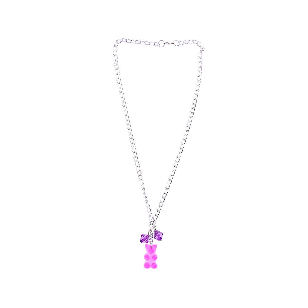 Gummy Bear Necklace - Purple - Candy Warehouse