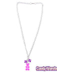 Gummy Bear Necklace - Purple - Candy Warehouse