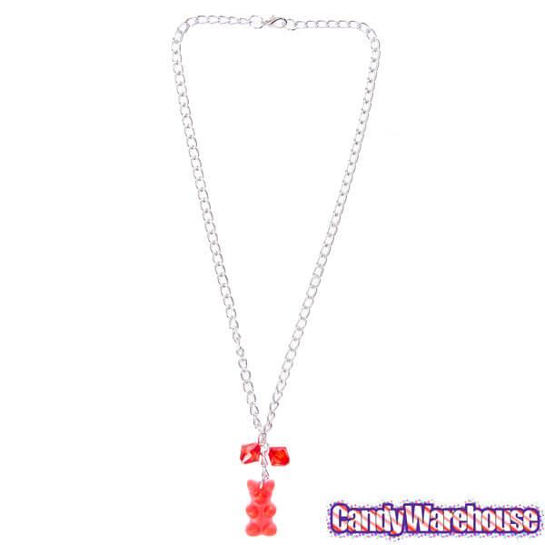 Gummy Bear Necklace - Red - Candy Warehouse