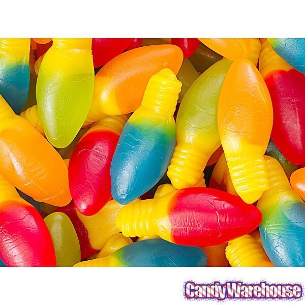 Gummy Christmas Light Bulbs Candy: 3KG Bag