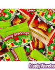 Gummy Christmas Stockings Candy Packs: 18-Piece Bag