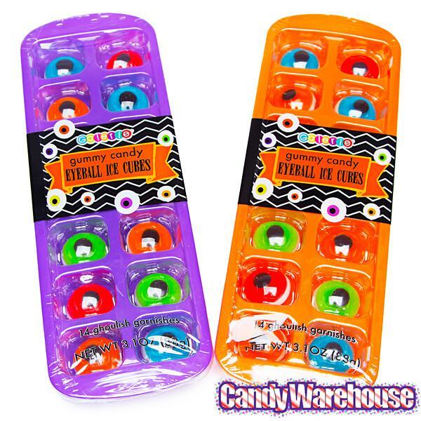 Gummy Eyes Halloween Ice Cube Trays: 2-Piece Set - Candy Warehouse