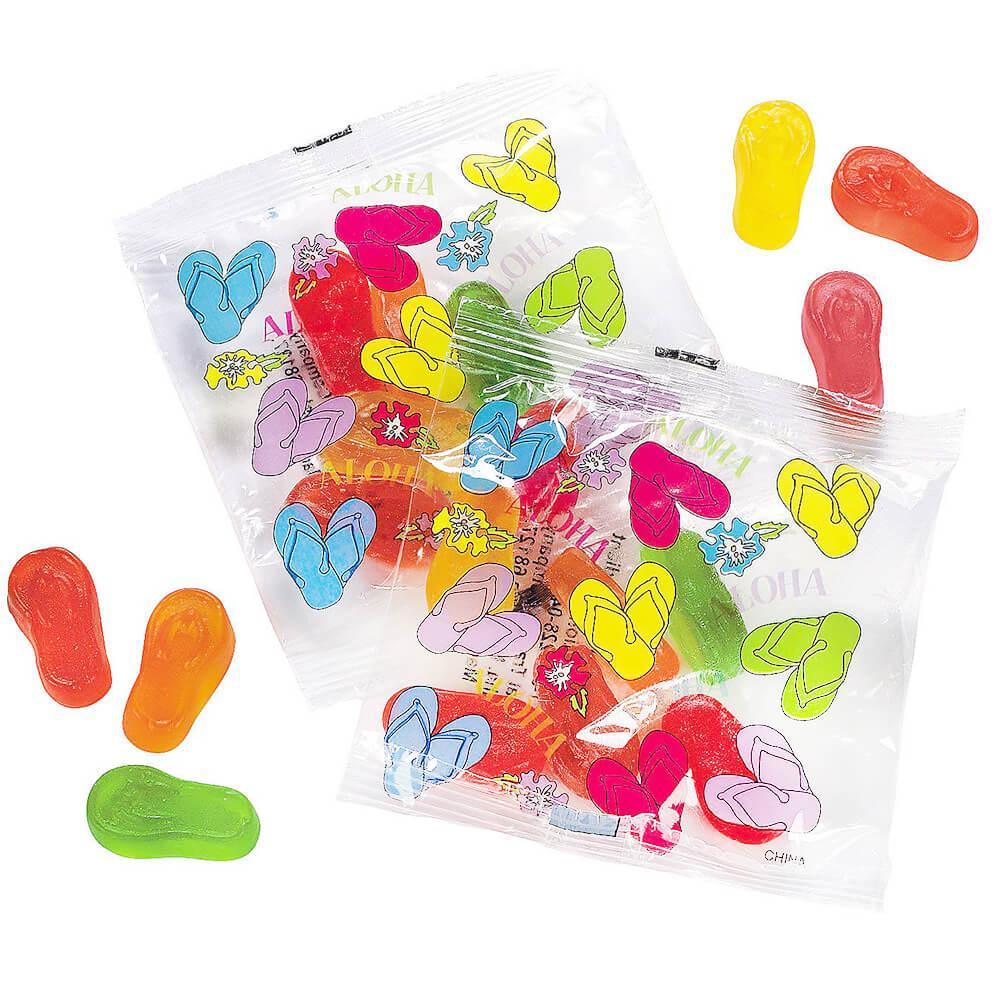 Gummy Flip Flops Candy Packs: 20-Piece Bag - Candy Warehouse