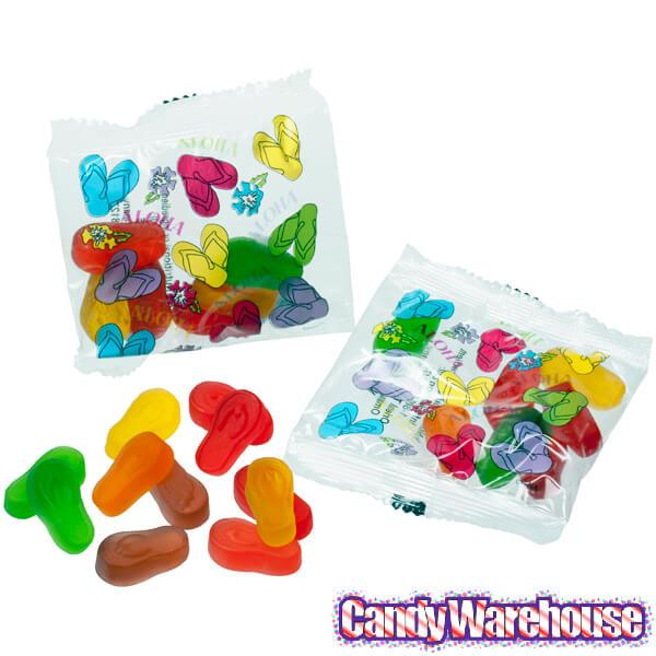 Gummy Flip Flops Candy Packs: 20-Piece Bag - Candy Warehouse