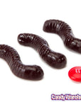 Gummy Inch Worms - Black Cherry: 5LB Bag - Candy Warehouse