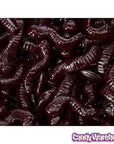 Gummy Inch Worms - Black Cherry: 5LB Bag - Candy Warehouse