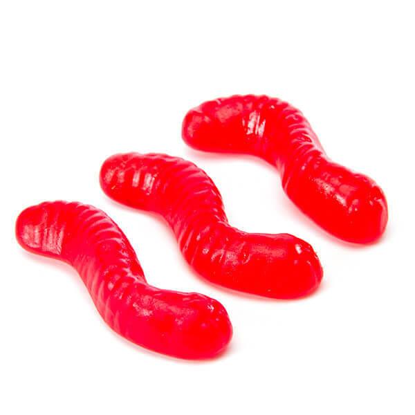 Gummy Inch Worms - Cherry: 5LB Bag - Candy Warehouse