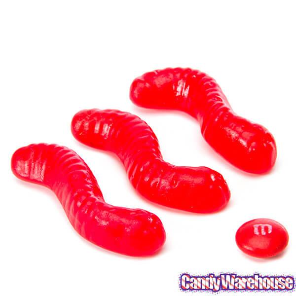 Gummy Inch Worms - Cherry: 5LB Bag - Candy Warehouse