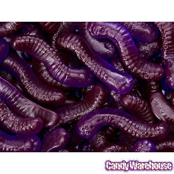 Gummy Inch Worms - Grape: 5LB Bag - Candy Warehouse