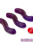 Gummy Inch Worms - Grape: 5LB Bag - Candy Warehouse