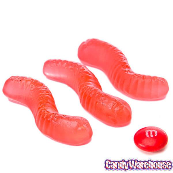 Gummy Inch Worms - Strawberry: 5LB Bag - Candy Warehouse