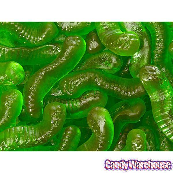 Gummy Inch Worms - Watermelon: 5LB Bag - Candy Warehouse