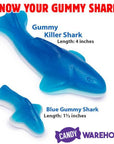 Gummy Killer Sharks Candy: 3KG Bag