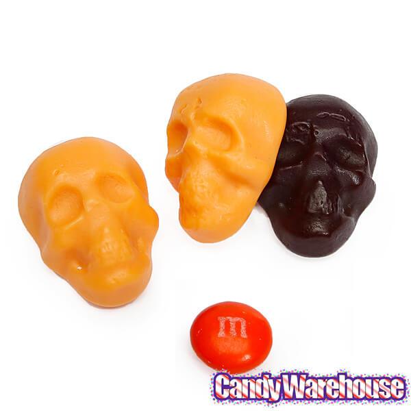 Gummy Skulls - Black and Orange: 5LB Bag - Candy Warehouse