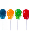 Gummy Skulls on a Stick Assortment: 4-Piece Box