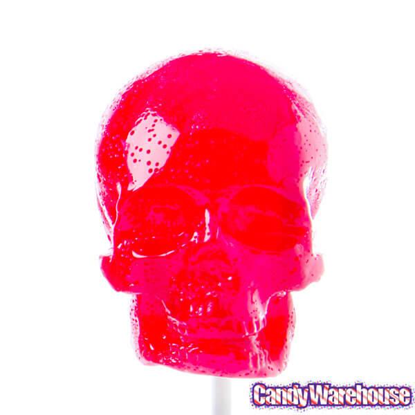 Gummy Skulls on a Stick Assortment: 4-Piece Box - Candy Warehouse