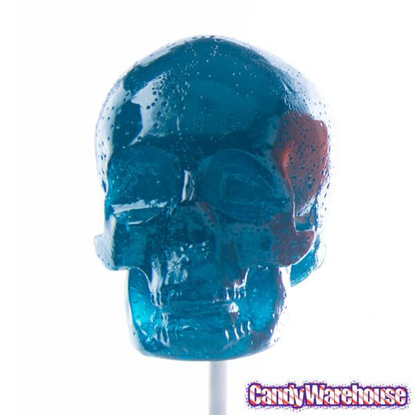 Gummy Skulls on a Stick Assortment: 4-Piece Box