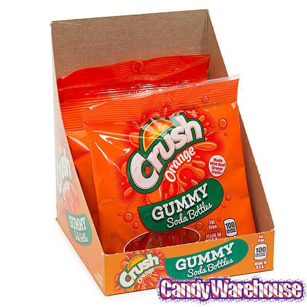 Gummy Soda Bottles Candy Bags - Orange Crush: 6-Piece Display - Candy Warehouse