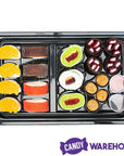 Gummy Sushi Candy : 21-Piece Bento Box Tray - Candy Warehouse