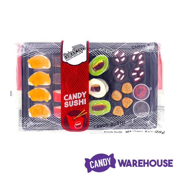 Gummy Sushi Candy : 21-Piece Bento Box Tray - Candy Warehouse