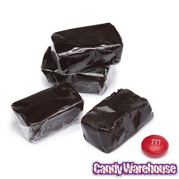 Gustaf&#39;s Black Licorice Caramel Cubes: 2KG Bag - Candy Warehouse