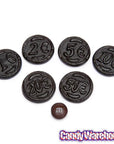 Gustaf's Black Licorice Coins: 1KG Bag - Candy Warehouse