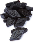 Gustaf's Black Licorice Diamonds: 1KG Bag