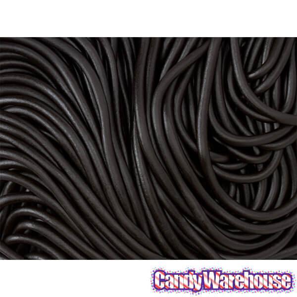 Gustaf&#39;s Black Licorice Laces Candy: 2LB Bag - Candy Warehouse