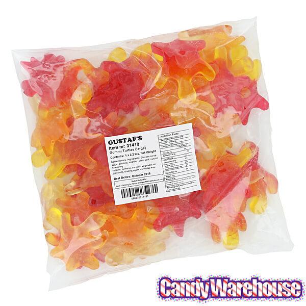 Gustaf&#39;s Jumbo Gummy Turtles Candy: 1KG Bag - Candy Warehouse