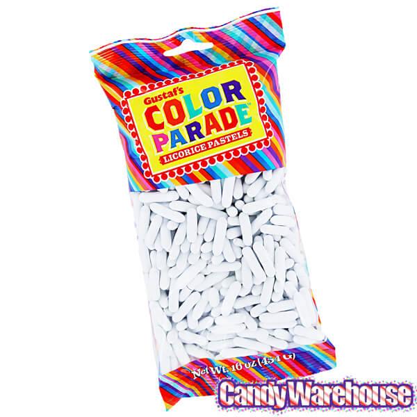 Gustaf&#39;s White Licorice Tidbits: 16-Ounce Bag - Candy Warehouse