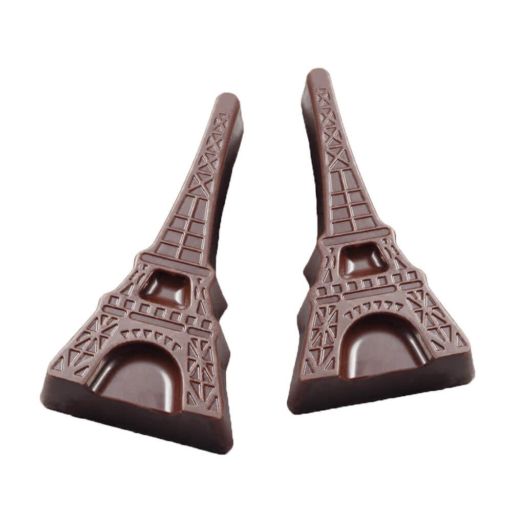 Guyaux Dark Chocolate Eiffel Towers: 23-Piece Box - Candy Warehouse