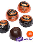 Halloween Dove Pumpkins Foiled Dark Chocolate Domes: 35-Piece Bag - Candy Warehouse