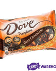 Halloween Dove Pumpkins Foiled Dark Chocolate Domes: 35-Piece Bag - Candy Warehouse