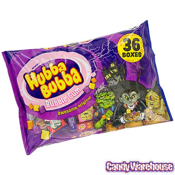 Halloween Hubba Bubba Bubble Gum Packs: 36-Piece Bag - Candy Warehouse