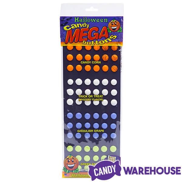 Halloween Mega Candy Buttons Sheets: 2-Piece Pack - Candy Warehouse