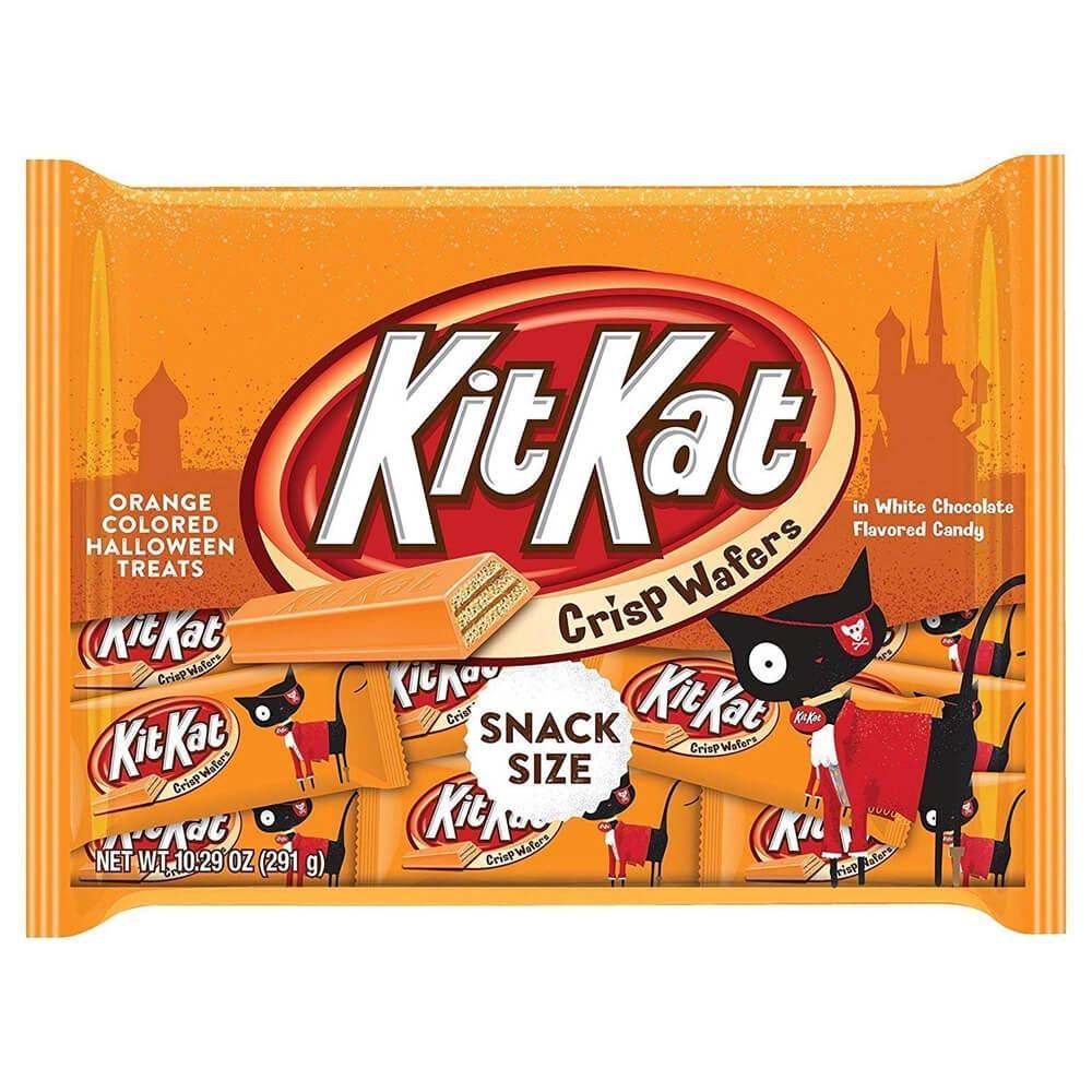 Halloween Orange Kit Kat Snack Size Candy Bars: 20-Piece Bag - Candy Warehouse