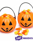 Halloween Plastic Pumpkin Candy Cups: 12-Piece Set