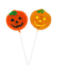 Halloween Pumpkin Hard Candy Lollipops: 12-Piece Pack