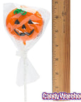 Halloween Pumpkin Hard Candy Lollipops: 12-Piece Pack