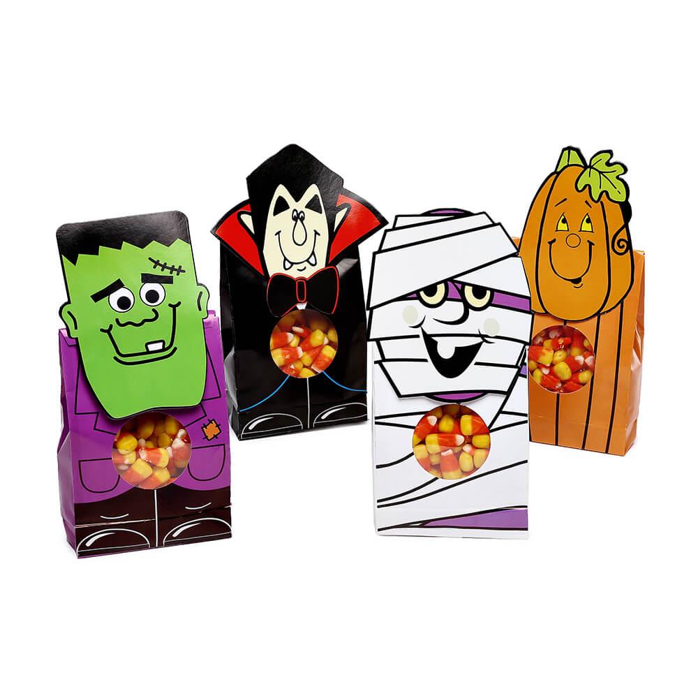 Halloween Treat Bags - Assorted: 12-Piece Box - Candy Warehouse