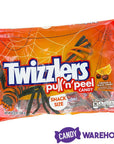 Halloween Twizzlers Orange and Black Cherry Twists Snack Size Packs: 10.12-Ounce Bag - Candy Warehouse