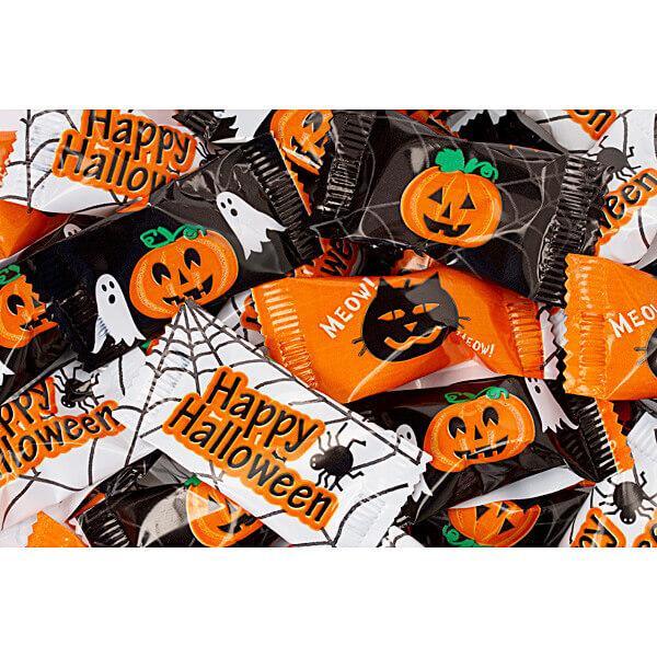 Halloween Wrapped Buttermint Creams: 300-Piece Case - Candy Warehouse