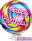 Happy Birthday Lollipop Foil Balloon: 42-Inch - Candy Warehouse