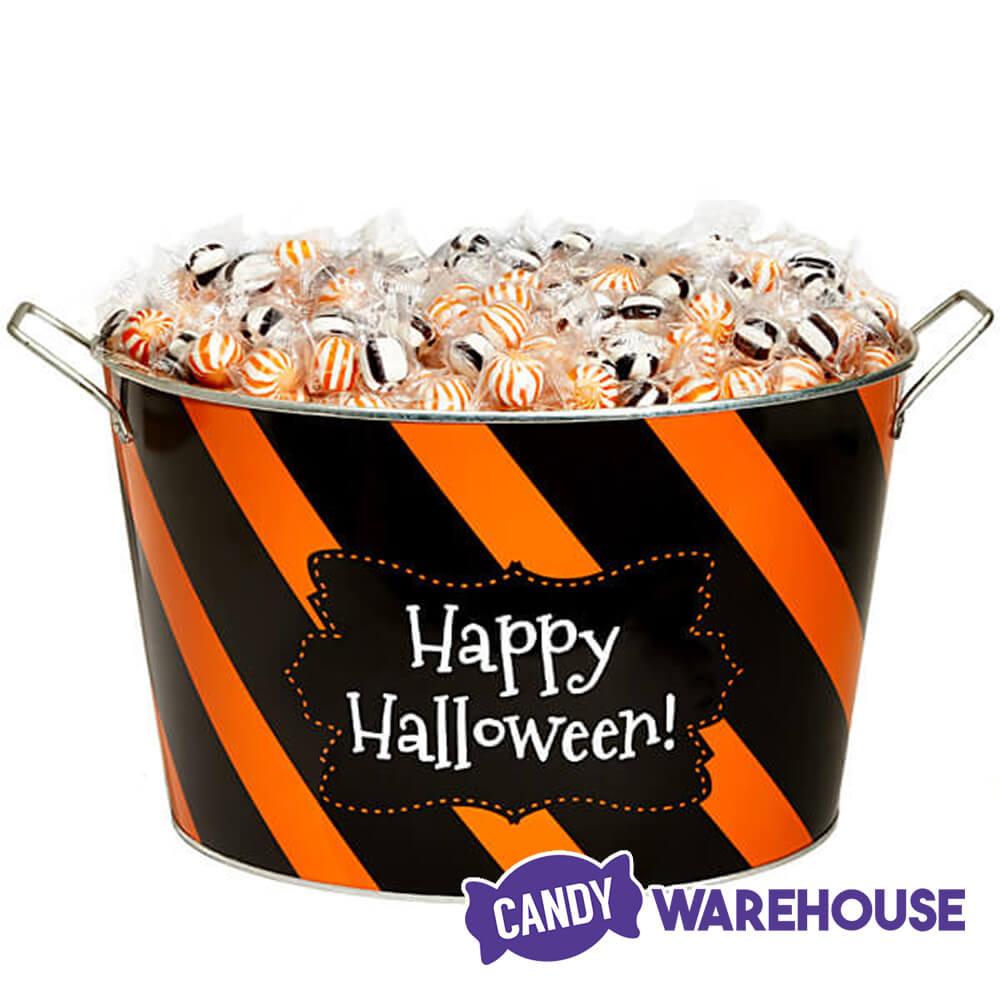 Happy Halloween Metal Bucket - Candy Warehouse