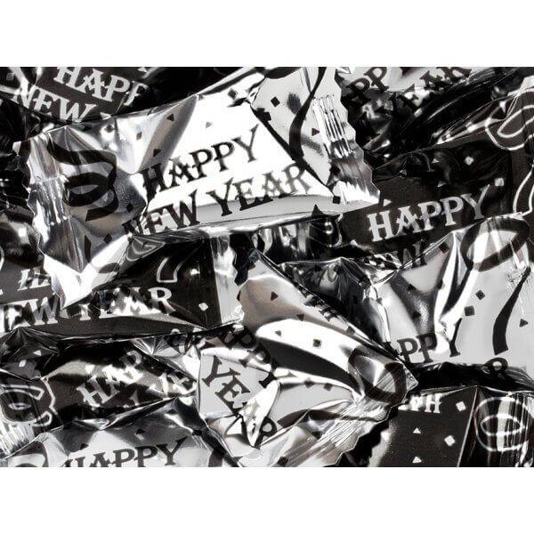 Happy New Year Wrapped Buttermint Creams: 1000-Piece Case - Candy Warehouse