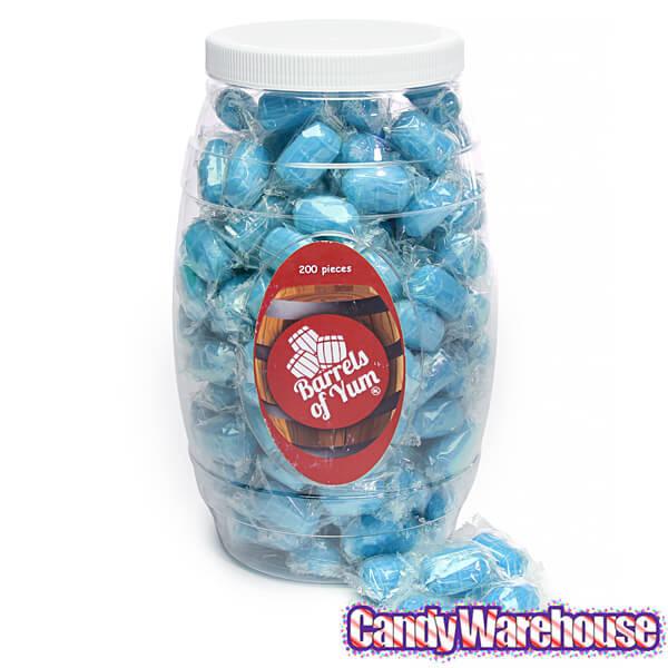 Hard Candy Barrels - Blue Raspberry: 200-Piece Barrel Jar